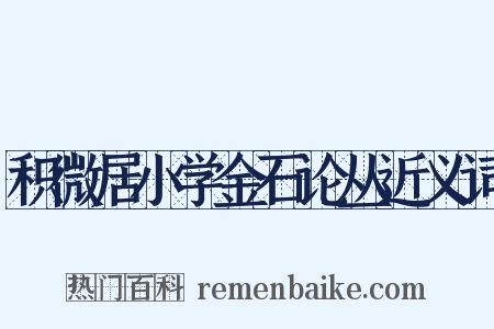 积微居小学金石论丛近义词是什么意思的图片